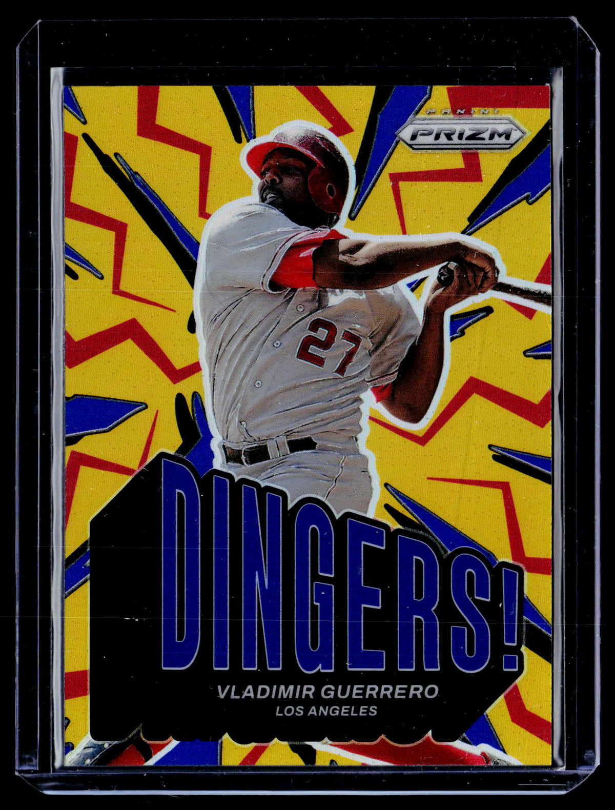2025 Panini Prizm Baseball Dingers! Vladimir Guerrero Blue Prizms #18 /99 - front