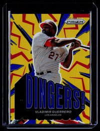2025 Panini Prizm Baseball Dingers! Vladimir Guerrero Blue Prizms #18 /99 - front