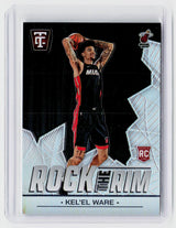 2024-25 Panini Totally Certified Kel'el Ware Rookie Card #17 Miami Heat - front
