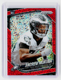 2025 Panini Prizm Football Andrew Mukuba RC #330 Philadelphia Eagles - front