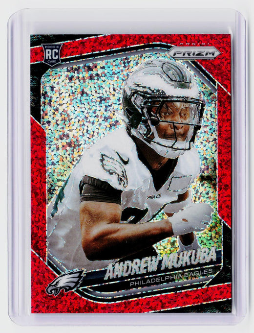 2025 Panini Prizm Football Andrew Mukuba RC #330 Philadelphia Eagles - front
