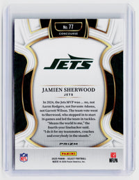 2025 Panini Select Football Jamien Sherwood Concourse #77 New York Jets - back