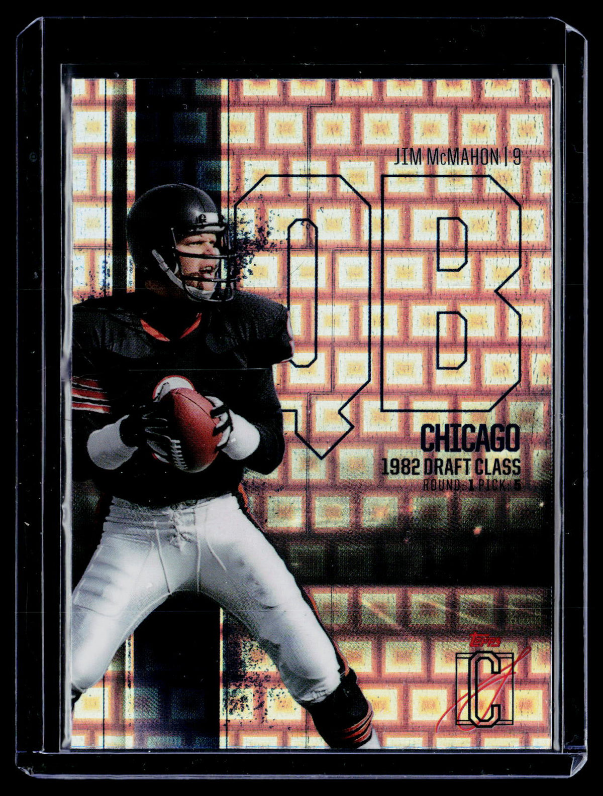 2025 Topps Signature Class 1982 Draft Class Jim McMahon BCV-6 Chicago Bears - front