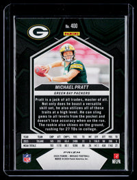 2024 Panini Mosaic Football Michael Pratt Rookie Card #400 Packers - back