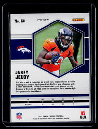 2021 Panini Mosaic Football Jerry Jeudy #68 Denver Broncos - back