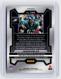 2023 Panini Prizm Football Jason Kelce #245 Philadelphia Eagles - back