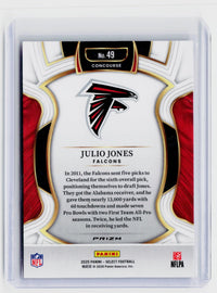 2025 Panini Select Football Julio Jones Concourse Pink Atlanta Falcons #49 - back