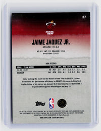 2025-26 Topps Signature Class Rookie Profiles Jaime Jaquez Jr. #37 /225 - back