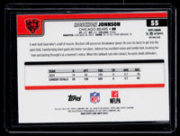2025 Topps Chrome Football Refractor Roschon Johnson #55 Chicago Bears - back