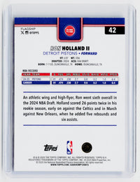 2024-25 Topps Chrome Basketball Ron Holland II #42 Detroit Pistons Rookie - back