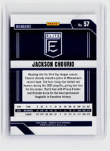 2026 Panini Donruss Elite Baseball Jackson Chourio #57 Milwaukee Brewers - back