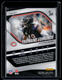 2025 Panini Prizm Football Tremaine Edmunds #245 Chicago Bears - back