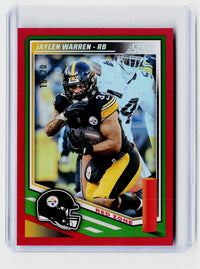 2025 Panini Score Football Red Zone Jaylen Warren #225 /20 - front