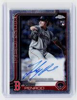 2025 Topps Chrome Zach Penrod Rookie Autograph RC RA-ZAP Boston Red Sox - front