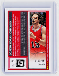 2025-26 Panini Donruss Optic Joakim Noah #171 Prizm Optic Pink Glitter /275 - back
