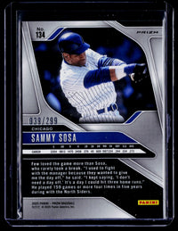2025 Panini Prizm Baseball Sammy Sosa Red Prizm #134 /299 Cubs - back