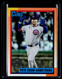 2025 Topps Update 1990 Topps 35th Anniversary Pete Crow-Armstrong U90-7 Cubs - front