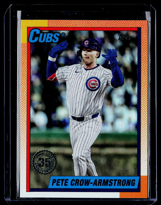 2025 Topps Update 1990 Topps 35th Anniversary Pete Crow-Armstrong U90-7 Cubs - front