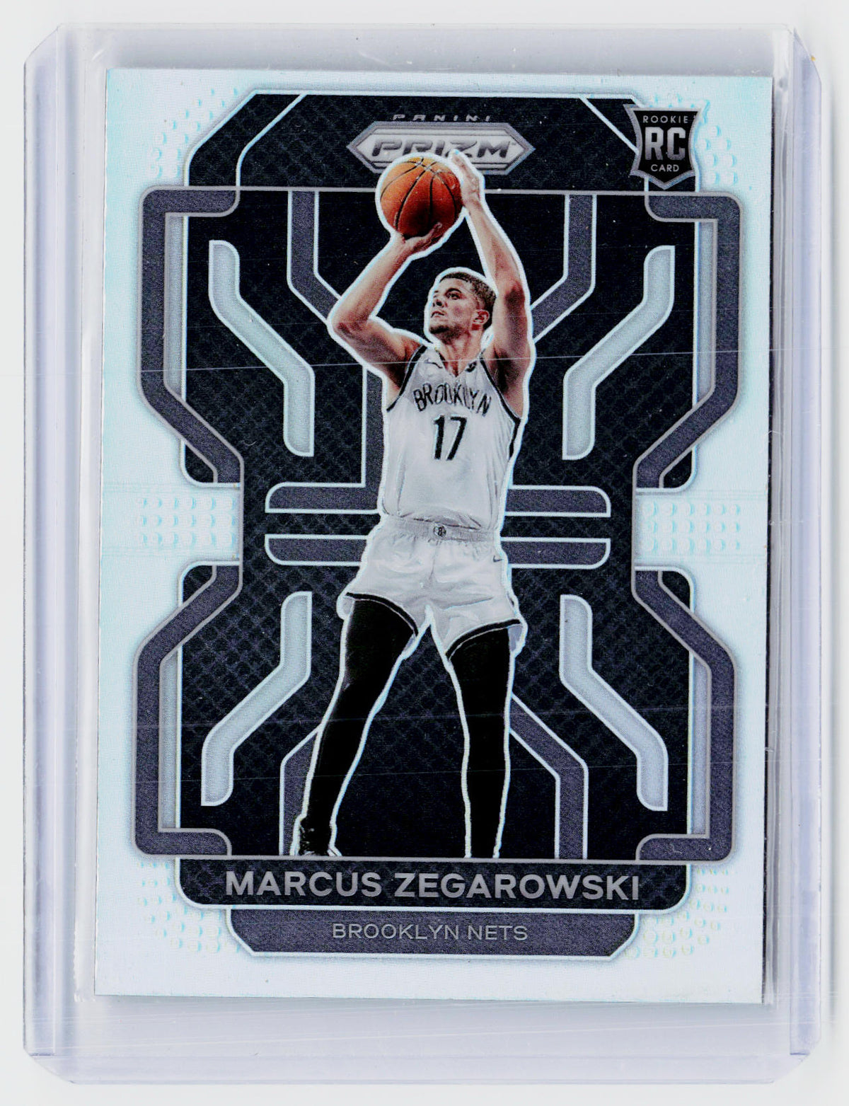 2021-22 Panini Prizm Basketball Marcus Zegarowski Rookie Card #300 Brooklyn Nets - front