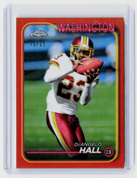 2024 Topps Chrome DeAngelo Hall Washington Red Refractor #195 /25 - front