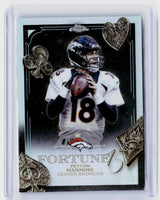 2025 Topps Chrome Football Fortune 75 Peyton Manning F75-33 Denver Broncos - front