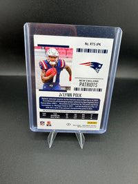 2024 Panini Contenders Football Ja'Lynn Polk Rookie Ticket Swatches Variation #RTS-JPK - back