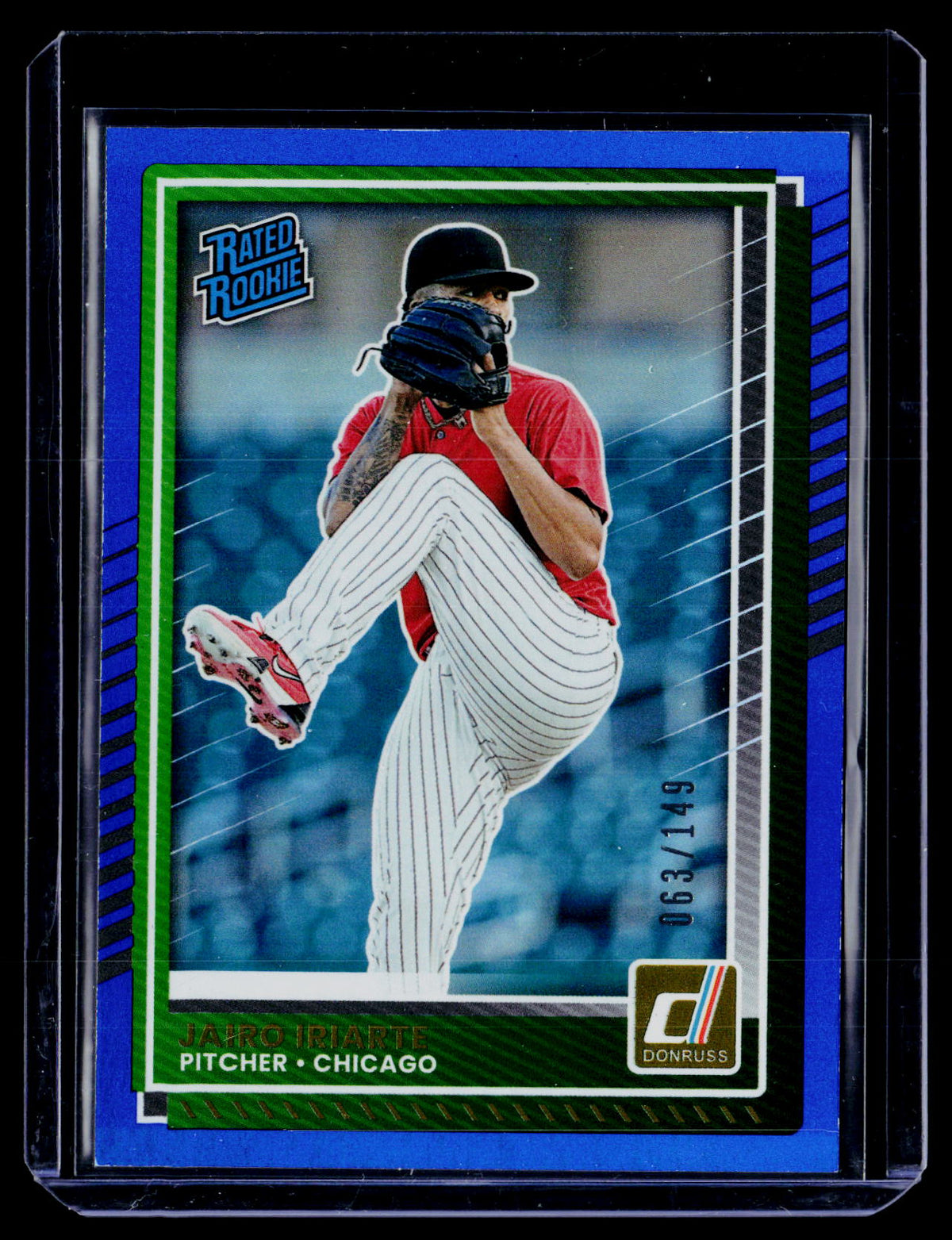 2025 Panini Donruss Rated Rookie Jairo Iriarte Blue #22 /149 - front