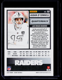 2025 Panini Score Football Aidan O'Connell Artist's Proof #52 34/35 - back