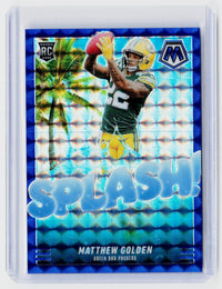 2025 Panini Mosaic Football Matthew Golden Blue Mosaic Rookie Card #19 /99 - front