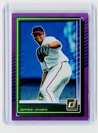 2025 Panini Donruss Baseball Andruw Jones Purple Ice #13 14/99 - front