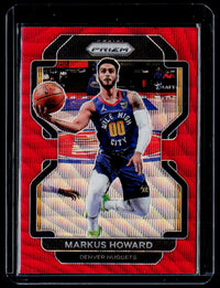 2021-22 Panini Prizm Basketball Markus Howard #218 Red Prizm Rookie - front