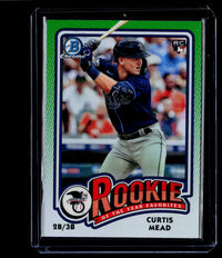 2024 Topps Bowman Chrome Rookie of the Year Favorites Curtis Mead ROY-10 Rays Rookie - front