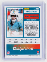 2025 Panini Score Football Tyreek Hill #106 Miami Dolphins - back