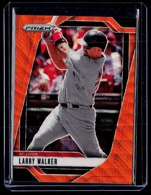 2025 Panini Prizm Baseball Larry Walker Orange Wave Prizms #16 /49 - front