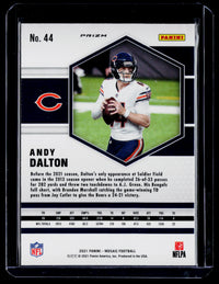 2021 Panini Mosaic Pink Camo Andy Dalton #44 Chicago Bears - back