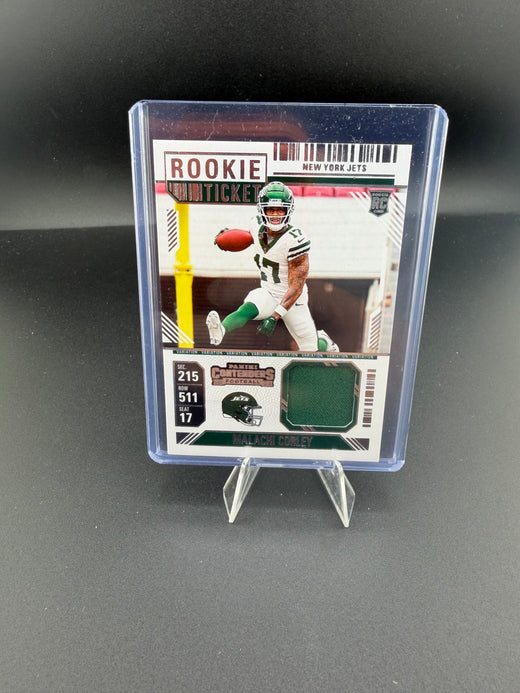 2024 Panini Contenders Rookie Ticket Swatches Variation Malachi Corley #RTS-MCY - front