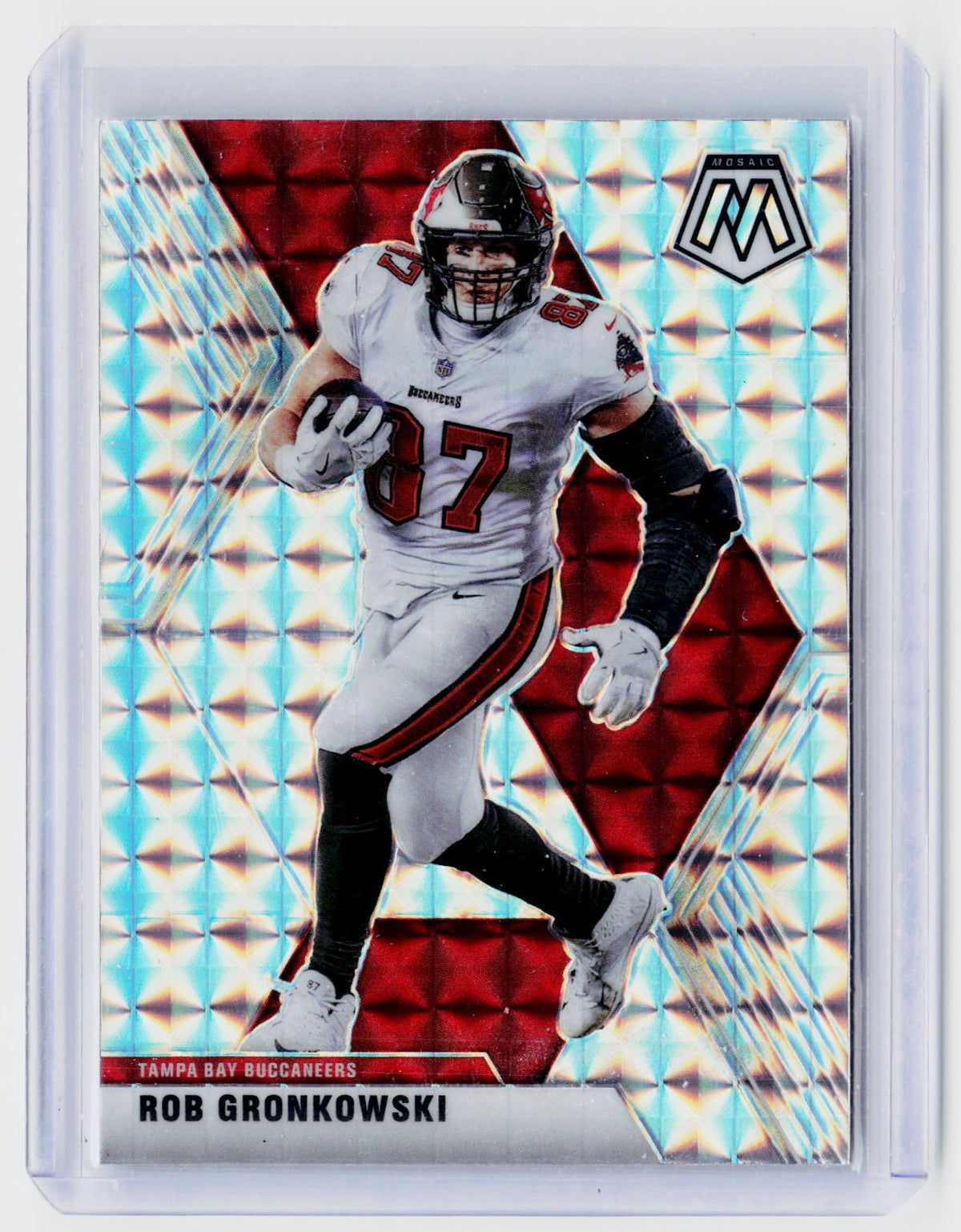 2020 Panini Mosaic Football Rob Gronkowski Mosaic #136 Tampa Bay Buccaneers - front