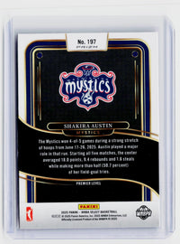 2025 Panini Select WNBA Shakira Austin Pink Prizm #197 Washington Mystics - back