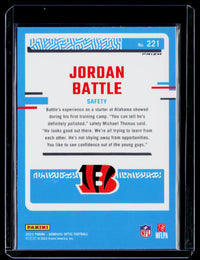 2023 Panini Donruss Optic Rated Rookies Jordan Battle #221 Red Holo RC - back