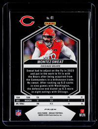 2024 Panini Mosaic Football Montez Sweat #41 Chicago Bears - back