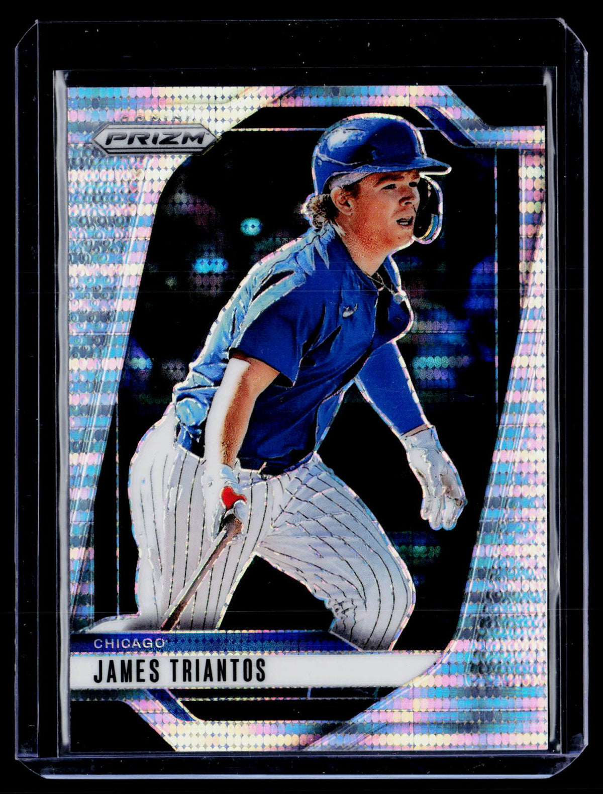 2025 Panini Prizm Baseball James Triantos #200 Pulsar Prizm 012/499 - front