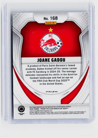 2025 Panini Prizm FIFA Club World Cup Prizmatic Joane Gadou RC #168 - back