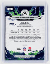 2025 Topps Composite Football Jaxon Smith-Njigba #91 Refractor Seattle Seahawks - back