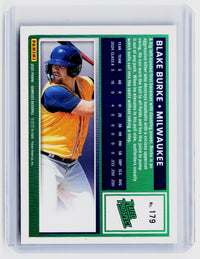 2025 Panini Donruss Baseball Rated Prospect Purple #179 Blake Burke /99 - back