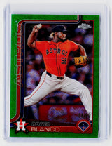 2025 Topps Chrome Ronel Blanco Green Refractor #292 /99 Houston Astros - front
