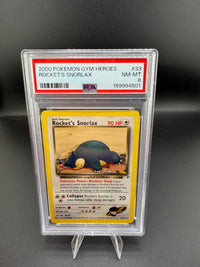 2000 Pokémon Gym Heroes Rocket's Snorlax #33 PSA 8 - front