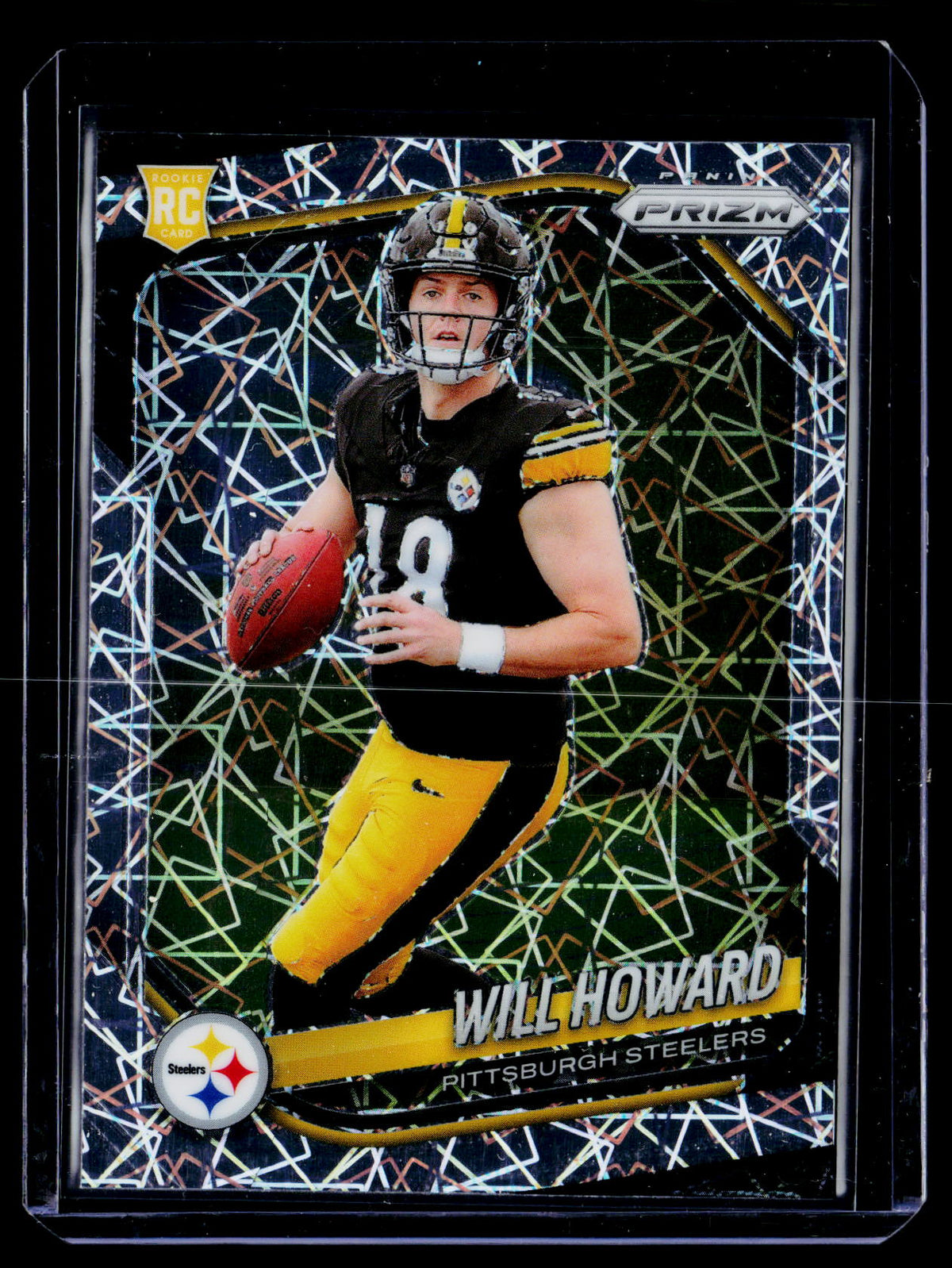 2025 Panini Prizm Football Will Howard RC #367 Pittsburgh Steelers - front