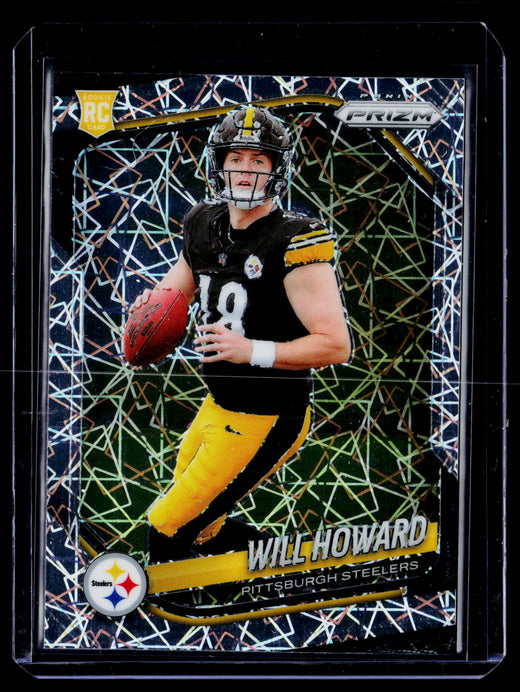 2025 Panini Prizm Football Will Howard RC #367 Pittsburgh Steelers - front