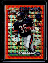 2024 Topps Chrome Neal Anderson #25 Orange Refractor /25 Chicago Bears - front