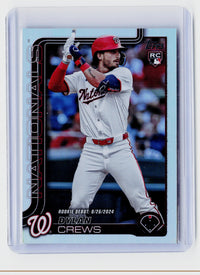 2025 Topps Update Series Dylan Crews RC #US223 Washington Nationals - front